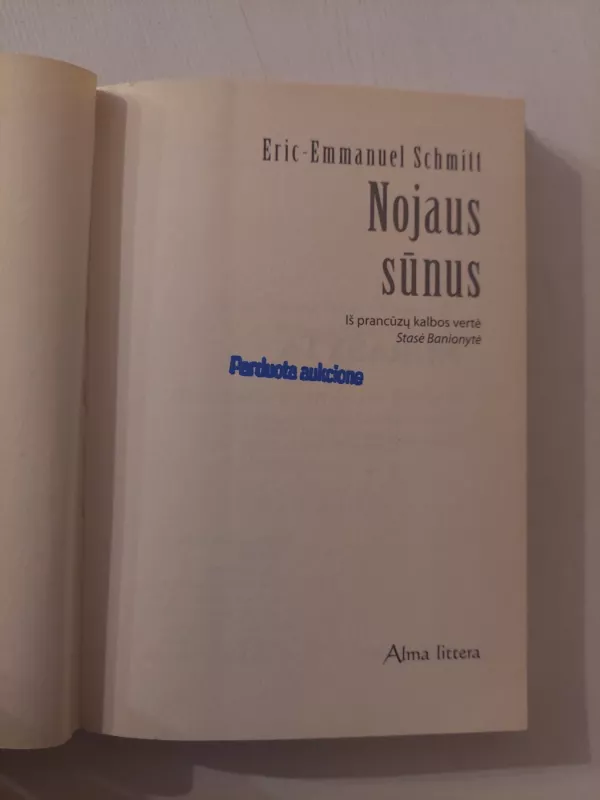 Nojaus sūnus - E.E. Schmitt, knyga 3