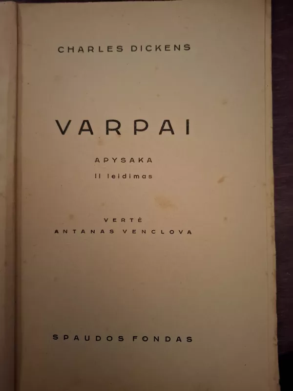 VARPAI - Charles Dickens, knyga 2