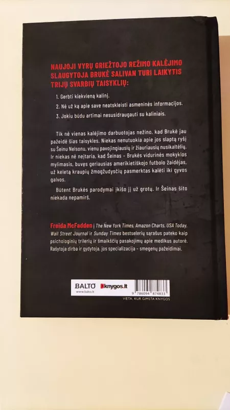 Kalinys - Freida McFadden, knyga 3