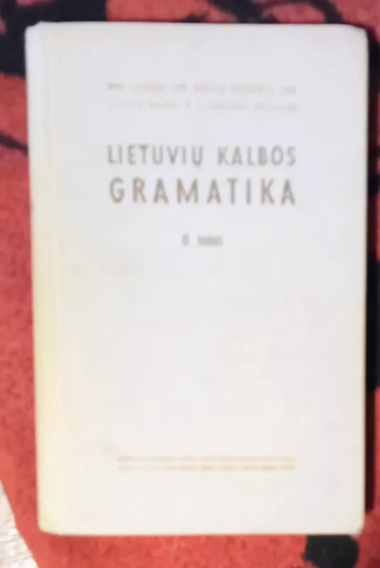 Lietuvių kalbos gramatika (II tomas). Morfologija - Autorių Kolektyvas, knyga 4