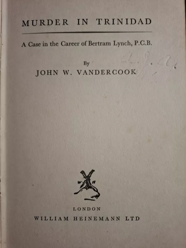 Murder in Trinidad - John W. Vandercook, knyga 3