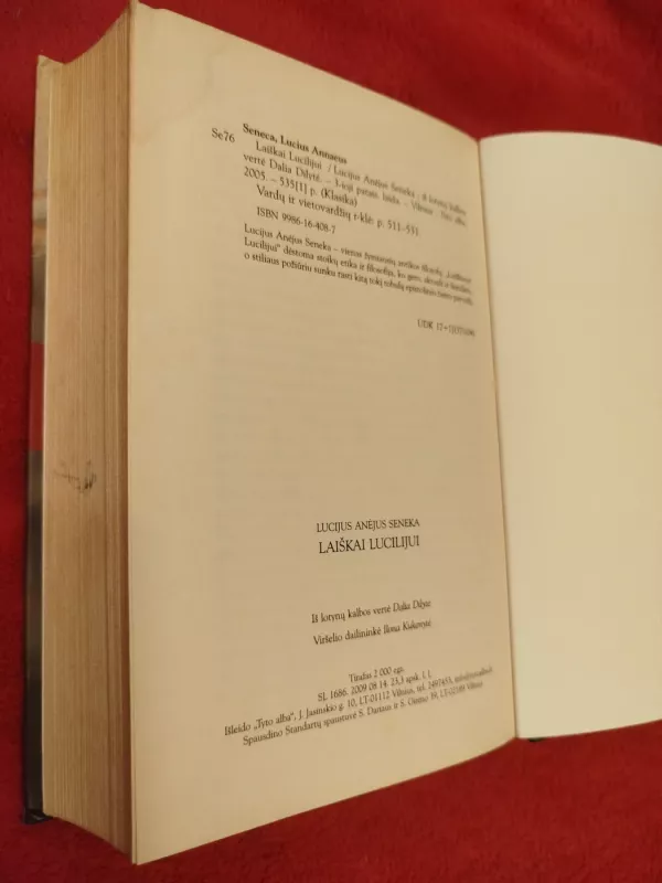 Laiškai Lucilijui - Lucijus Anėjus Seneka, knyga 5