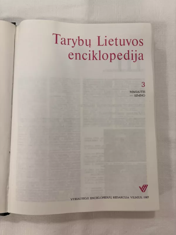 Tarybų Lietuvos enciklopedija (3 tomas) - Autorių Kolektyvas, knyga 3