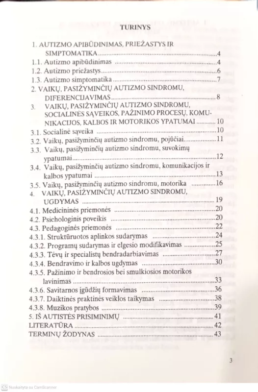 Vaikų autizmas - Autorių Kolektyvas, knyga 3