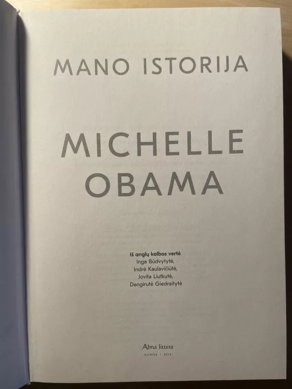Mano istorija - Michelle Obama, knyga 5