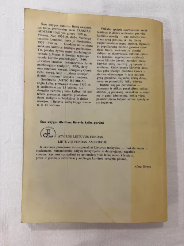 Meno istorija - Ernst H. Gombrich, knyga 5