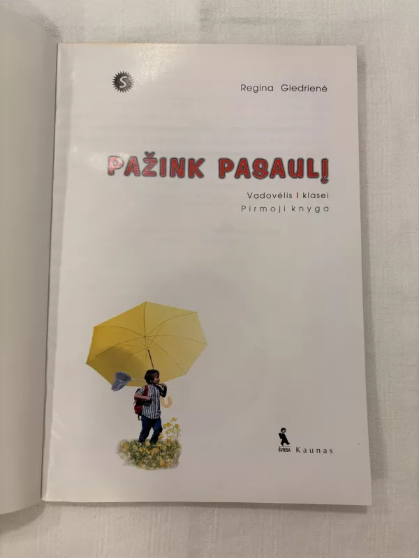 Pažink pasaulį 1 kl. - Regina Giedrienė, knyga 3