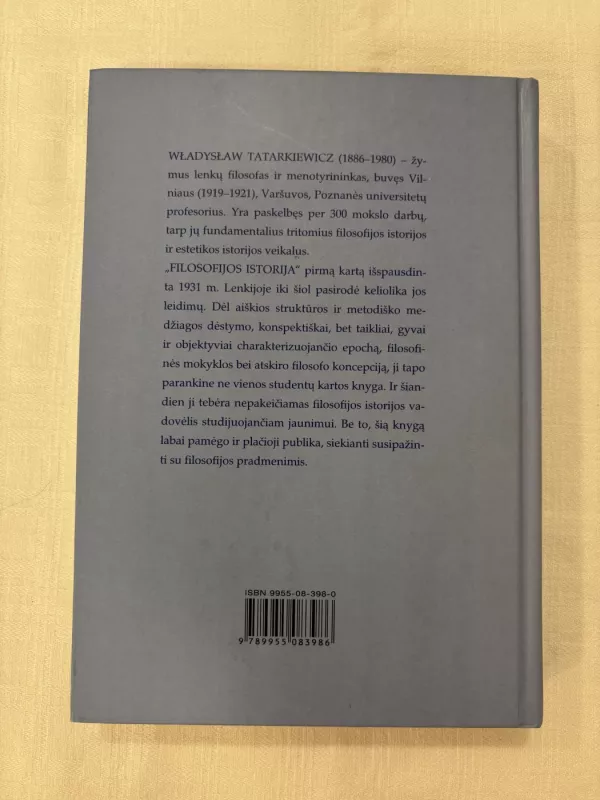 Filosofijos Istorija III - Wladyslaw Tatarkiewicz, knyga 5