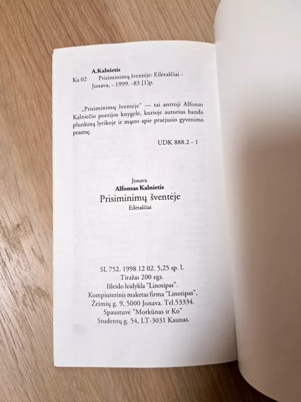 Prisiminimų šventė - Alfonsas Kalnietis, knyga 3