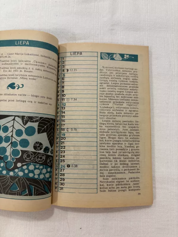 Sodininko žinynas 1987 - Algirdas Puipa, knyga 4