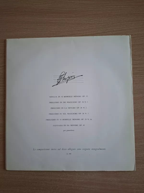 Fryderyk Chopin - Fratelli Fabbri Editori, plokštelė 3
