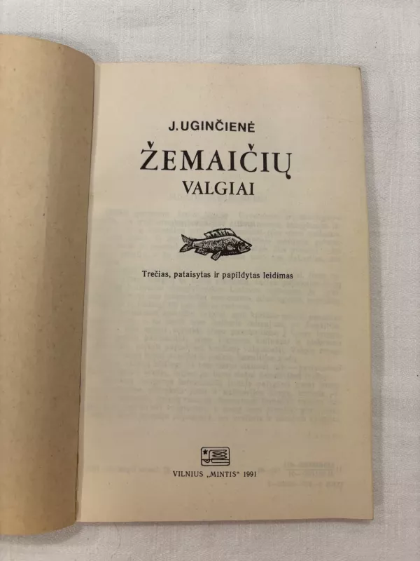 Žemaičių valgiai - J. Uginčienė, knyga 3