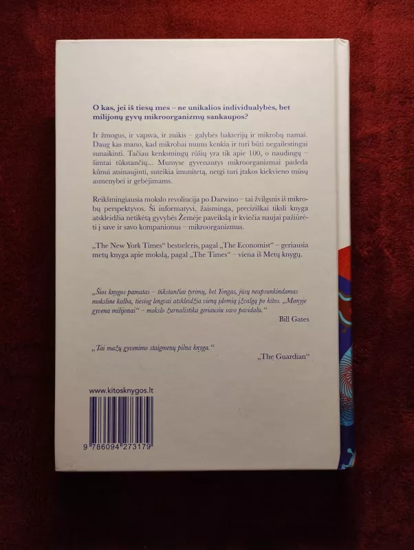 Manyje gyvena milijonai: apie mumyse gyvenančius mikrobus, arba Platesnis žvilgsnis į gyvybę - Ed Yong, knyga 3