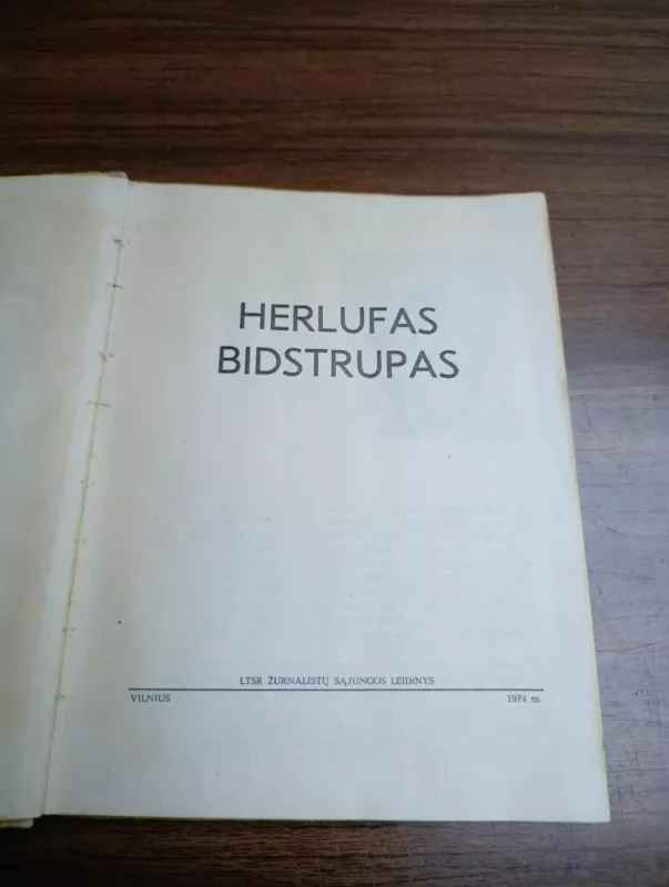 Herlufas Bidstrupas - J. Bulota, knyga 5