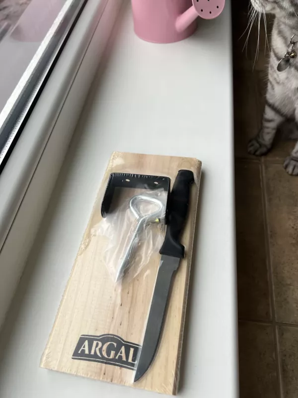 Kumpiui pjaustyti laikiklis su peiliu. - , namai ir interjeras 6