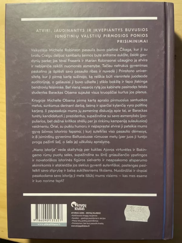 Mano istorija - Michelle Obama, knyga 3
