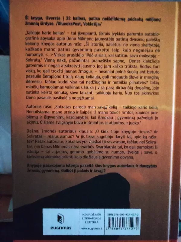 Taikiojo kario kelias: gyvenimus keičianti knyga - Dan Millman, knyga 3