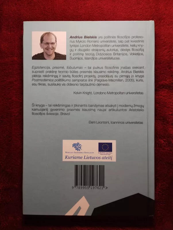 Egzistencija, prasmė, tobulumas. Aristoteliški gyvenimo prasmės apmąstymai. - Andrius Bielskis, knyga 3