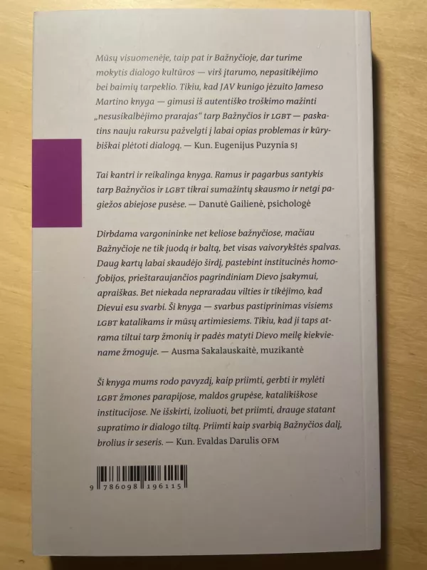 Statant tiltą. Kaip katalikų bažnyčia ir LGBT bendruomenė galėtų užmegzti pagarba, užuojauta ir taktu pagrįstus santykius - James Martin SJ, knyga 3