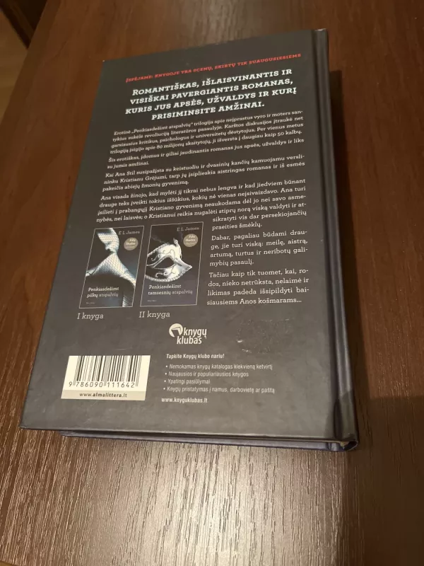 Penkiasdešimt išlaisvintų atspalvių - James E L, knyga 3