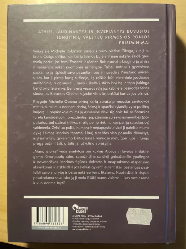 Mano istorija - Michelle Obama, knyga 6