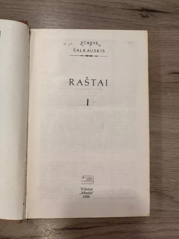 Šalkauskis Stasys Raštai (I tomas) - Stasys Šalkauskis, knyga 3