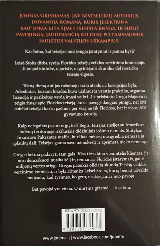 Demaskuotojas - John Grisham, knyga 3