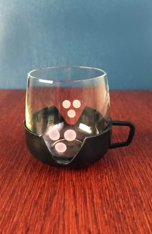 Puodeliai su laikikliu, 200ml, 2vnt. - , namai ir interjeras 3