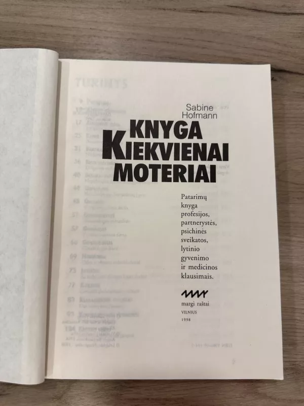 Knyga kiekvienai moteriai - Sabine Hofmann, knyga 4