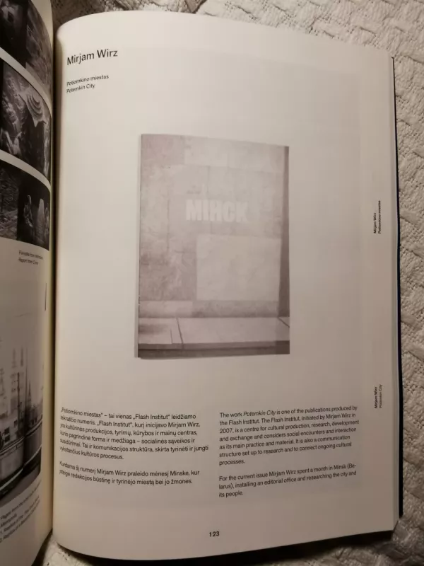 Vilniaus istorijų knyga tariama x Baltijos trienalės antologija - Ann Demeester, knyga 4