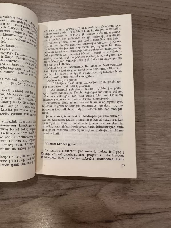 Lietuva lemtingaisiais 1939-1940 metais - Juozas Urbšys, knyga 4