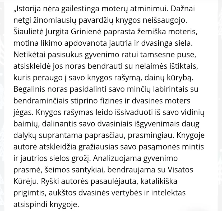 Galimybe gyventi kitaip - Jurgita Griniene, knyga 4