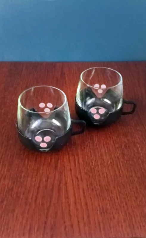 Puodeliai su laikikliu, 200ml, 2vnt. - , namai ir interjeras 4