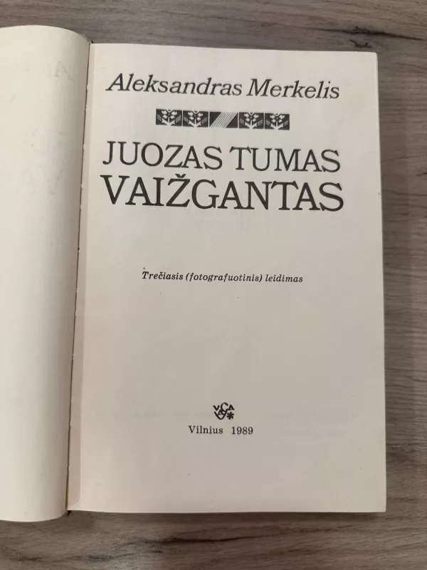 Juozas Tumas Vaižgantas - Aleksandras Merkelis, knyga 3