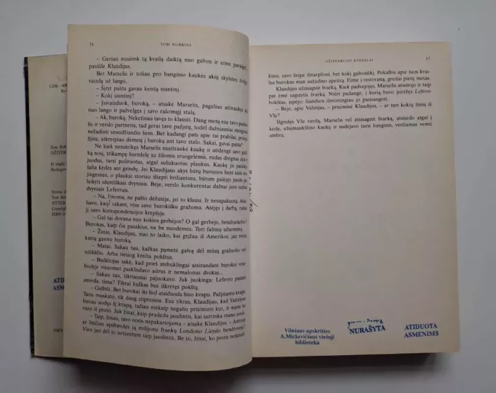 Džiterbugo kvepalai - Tom Robbins, knyga 4