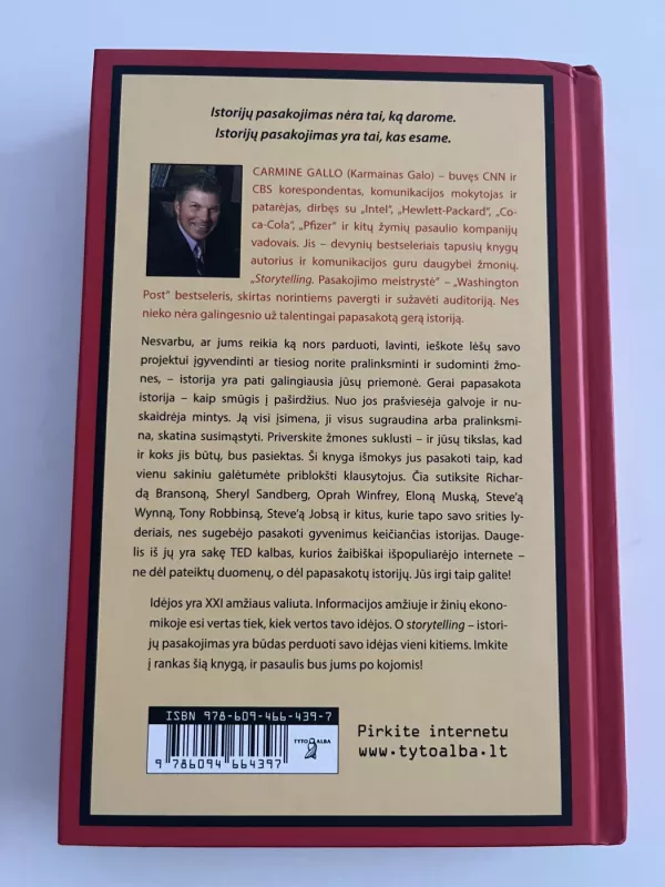 Story telling. Pasakojimo meistrystė - Carmine Gallo, knyga 3