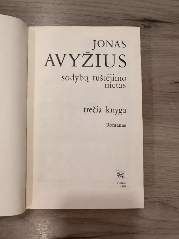 Sodybų tuštėjimo metas (3 knyga) - Jonas Avyžius, knyga 4