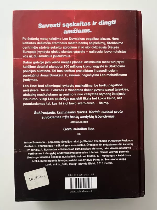 Geniali vagystė - Anton Svensson, knyga 3