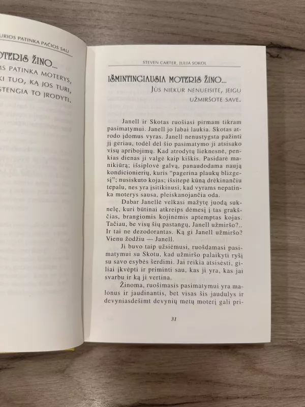 Vyrams patinka moterys, kurios patinka pačios sau - Steven Karter, knyga 4