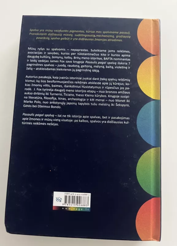 Pasaulis pagal spalvą: kultūros istorija - James Fox, knyga 3