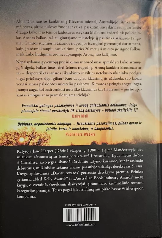 Sausra - Jane Harper, knyga 3