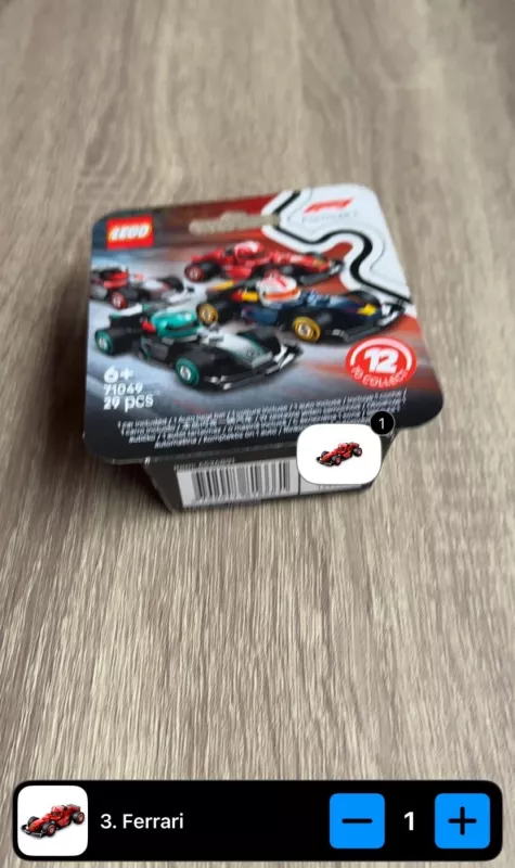 Lego Minifigures F1 Collectible Race Cars Ferrari 71049 - , stalo žaidimas 4