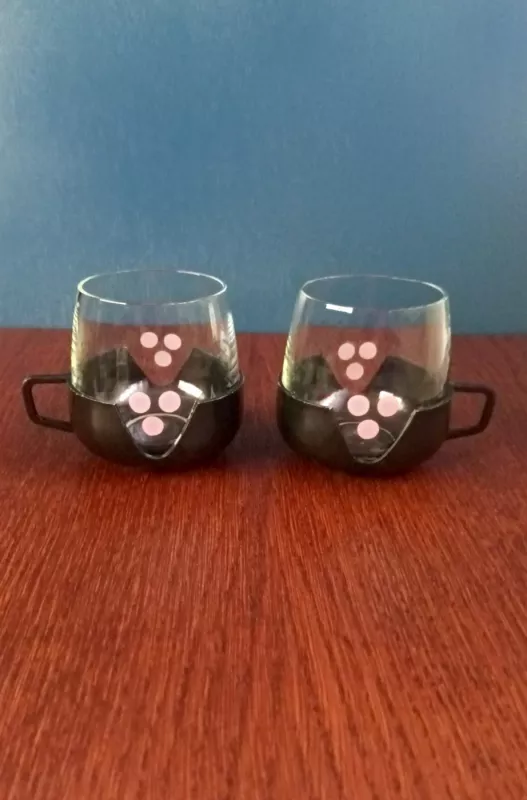 Puodeliai su laikikliu, 200ml, 2vnt. - , namai ir interjeras 2