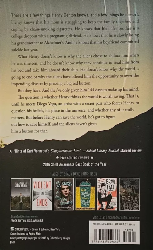 We are the ants - Shaun David Hutchinson, knyga 3