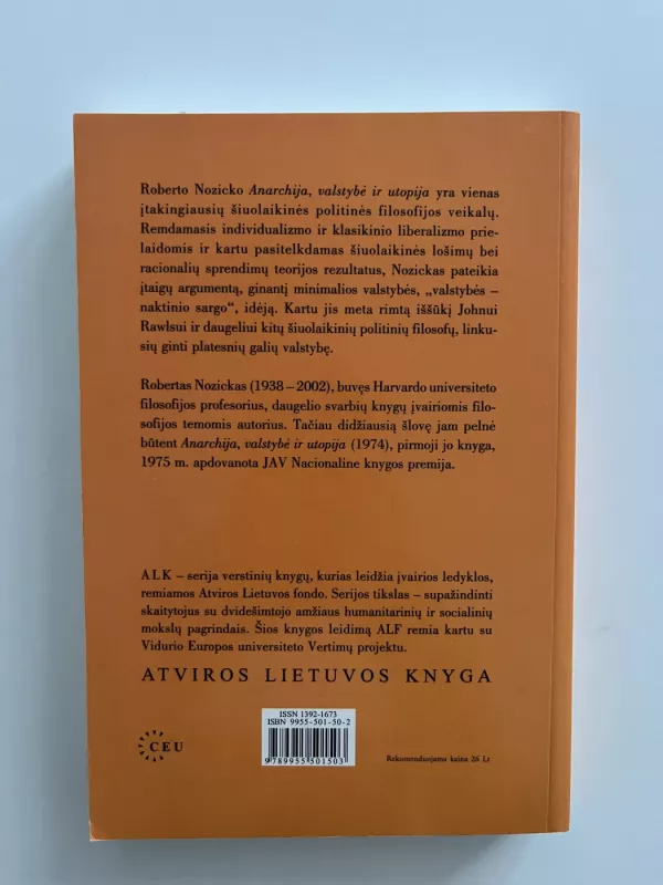 Anarchija, valstybė ir utopija - Robert Nozick, knyga 3
