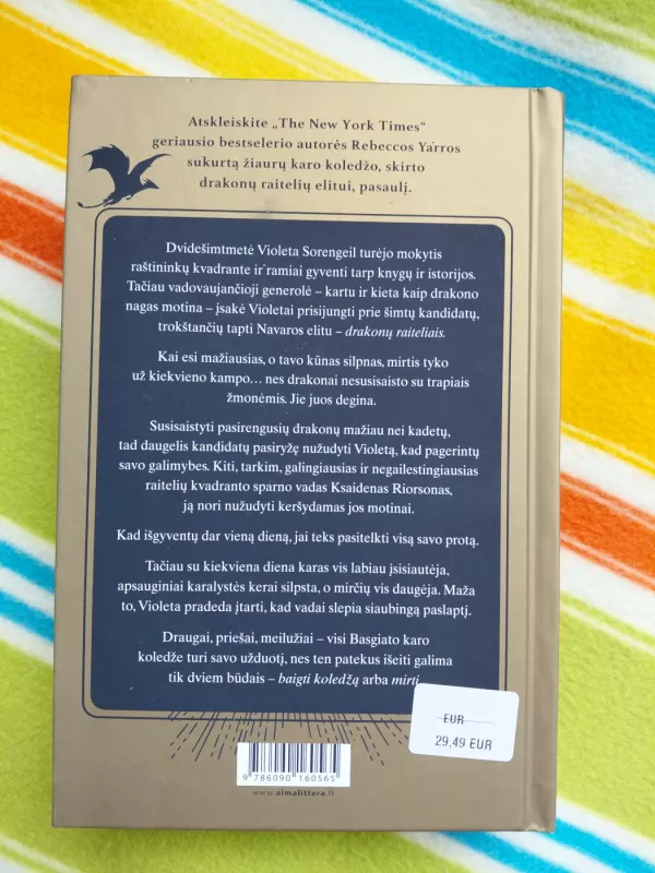 Ketvirtas sparnas, Geležinė liepsna - Rebecca Yarros, knyga 3