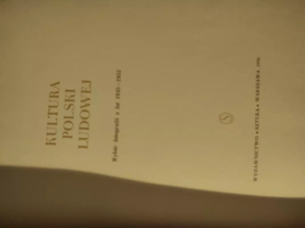 Kultūra Polskoi Liudowej - Įvairūs, knyga 4