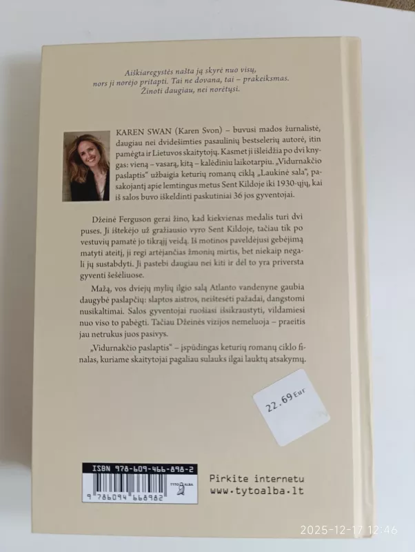 Vidurnakčio paslaptis - Karen Swan, knyga 3