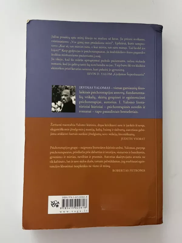 Gydymas Šopenhaueriu - Irvin D. Yalom, knyga 3