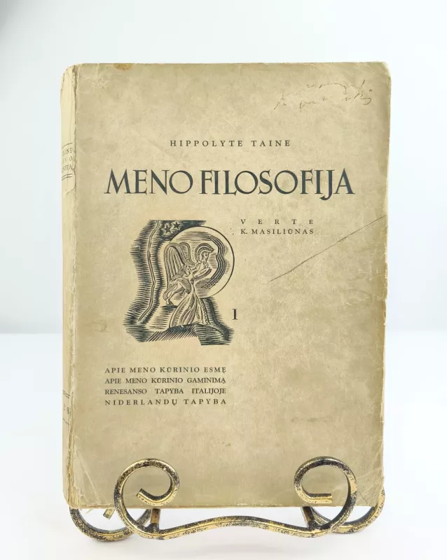 Meno filosofija I dalis, 1938m. - Hippolyte Taine, knyga 3